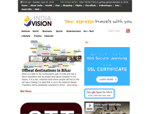 Tablet Screenshot of indiavision.com